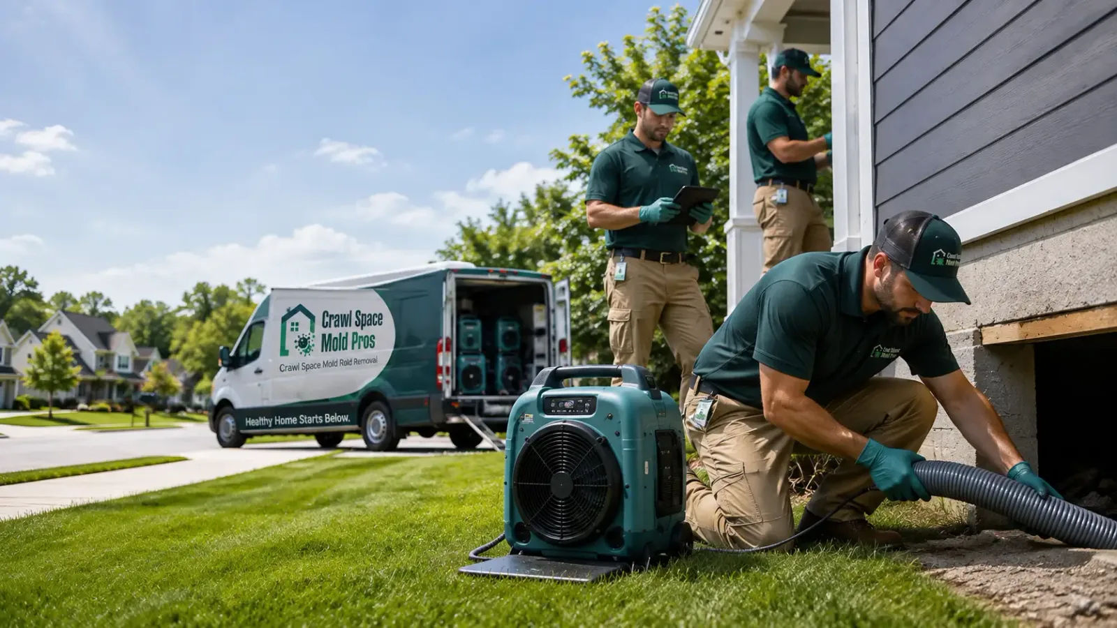 Crawl Space Mold Removal in Malmo, NE